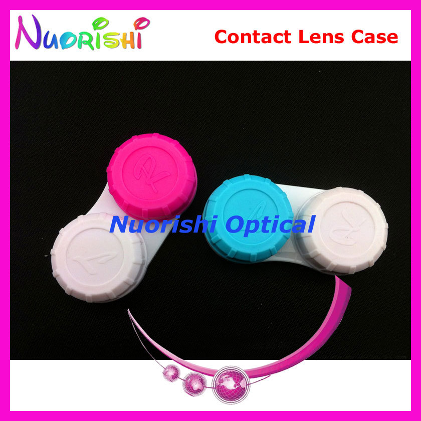 100 pcs Free Shipping C201 contact lens case contact lenses case