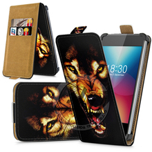 Fly IQ4514 EVO Tech 4 Case Universal 5 Inch Phone Flip PU Leather Printed Cases Cover