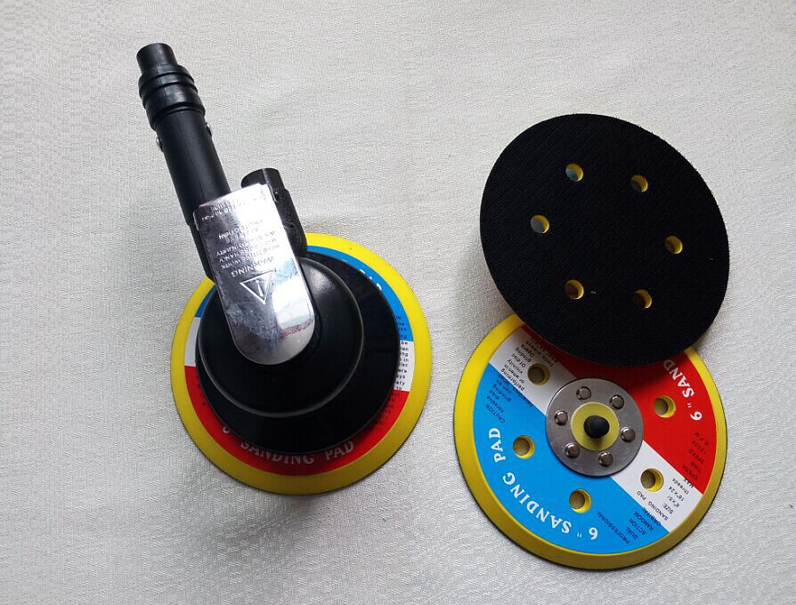 pneumatic air sander vacuum pad 6 inch air sanding disc for air sander with vacuum 150mm pneumatic sander 2pcs 6