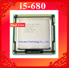 Lifetime warranty Core i5 680 3.6GHz 4M SLBTM Dual Core Four threads desktop processors Computer CPU Socket LGA 1156 pin