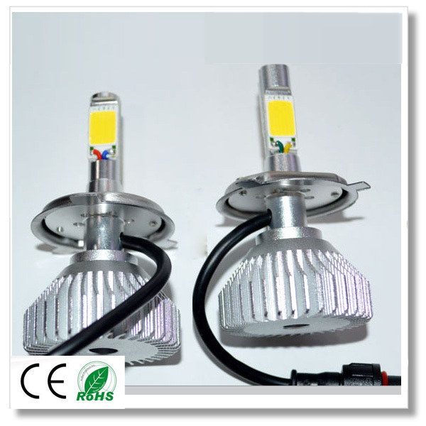 One Set Aluminum 40W 4000LM H1 H3 H4 H7 H8/H11 H9 9005 9006 880/881 White LED COB Conversion Headlight Fog Driving Lamp Kit