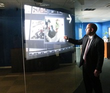 50 inch 6 points transparent Interactive Touch Foil Film Flexible touch foil film can be laminated