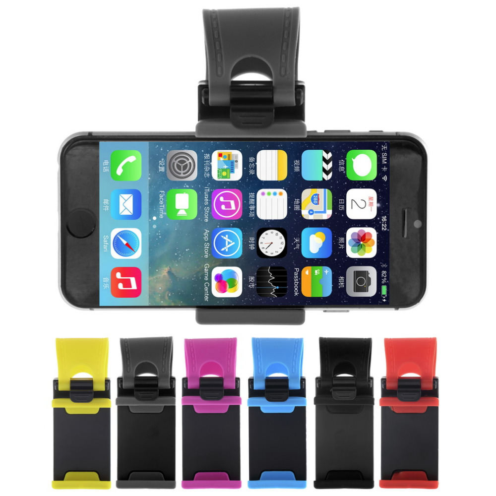 Hot Worldwide Car Steering Wheel Mount Holder Rubber Band For iPhone For iPod MP4 GPS Mobile