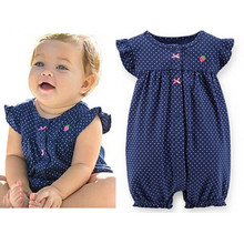 2015 new summer carters baby girl clothing 0 24M short jumpsuits romper carters baby boy menino