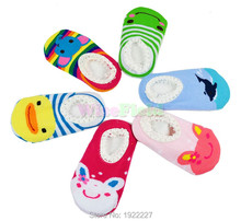 Cute Unisex Socks Baby Kids Toddler Girl Boy Anti-Slip Shoes Slipper 6-24 Months