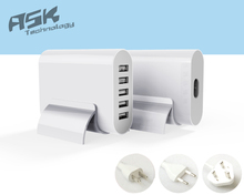5 Ports 20W 4A USB Charger US Plug Wall Power Adapter Dock Mobile Phone Accessories For iPhone 4 5 6 iPad Samsung Note Charging