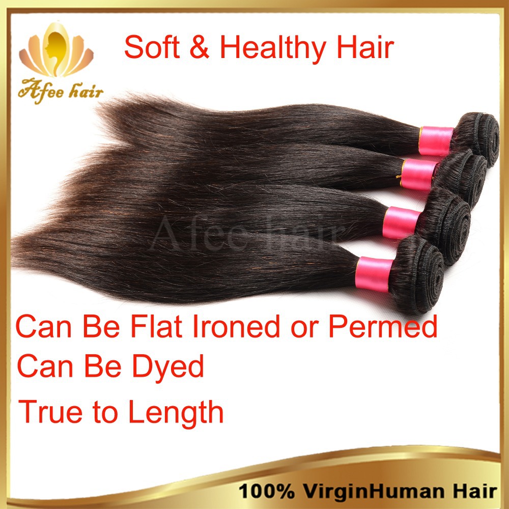 Rosa Hair Products Brazilian Virgin Hair Straight 3 Pcs Virgin Brazilian Straight Hair Bundles,Remy Straight Human Hair Weave
