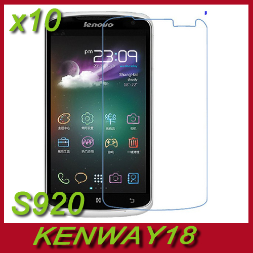10pcs lot LCD Clear Screen Protector For Lenovo S920 1280X720 5 3 inch Smartphone Free Shipping