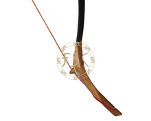 30lbs newly super quality red beech fiberglass recurve bow left or right hand longbow china horse
