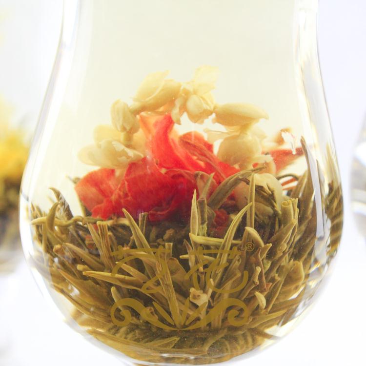 Jasmine Chinese Ball Handmade Blooming Flower Herbal Tea Drinking Gift Green Healthy Tea