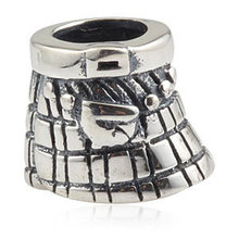 Antique 925 Sterling Silver European Scotland Skirt Charms Beads Wholesale Fit Pandora Style DIY Bracelet Jewelry