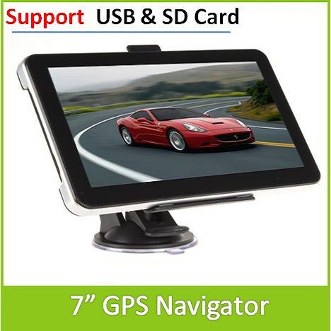 7 Portable Car Vehicle GPS Navigator navitel Support Mp3 Mp4 FM USB and SD