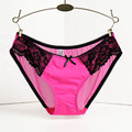 Hot sale l women s sexy lace panties seamless cotton breathable panty Hollow briefs Plus Size