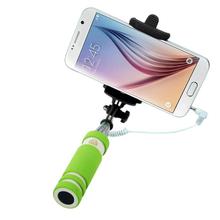 2015 new extendable wired selfie stick handheld mini monopod self stick for iPhone Samsung HTC SONY Xiami