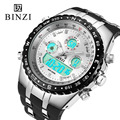 BINZI Brand Luxury Sport Wrist Watch Men s Military Waterproof Watches Fashion Silicone LED Digital Watch
