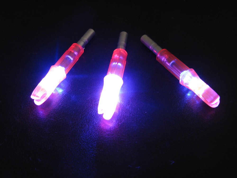 6pcs Automatically Lighted nock compound bow led lighted arrow nock RED for hunting shooting archery