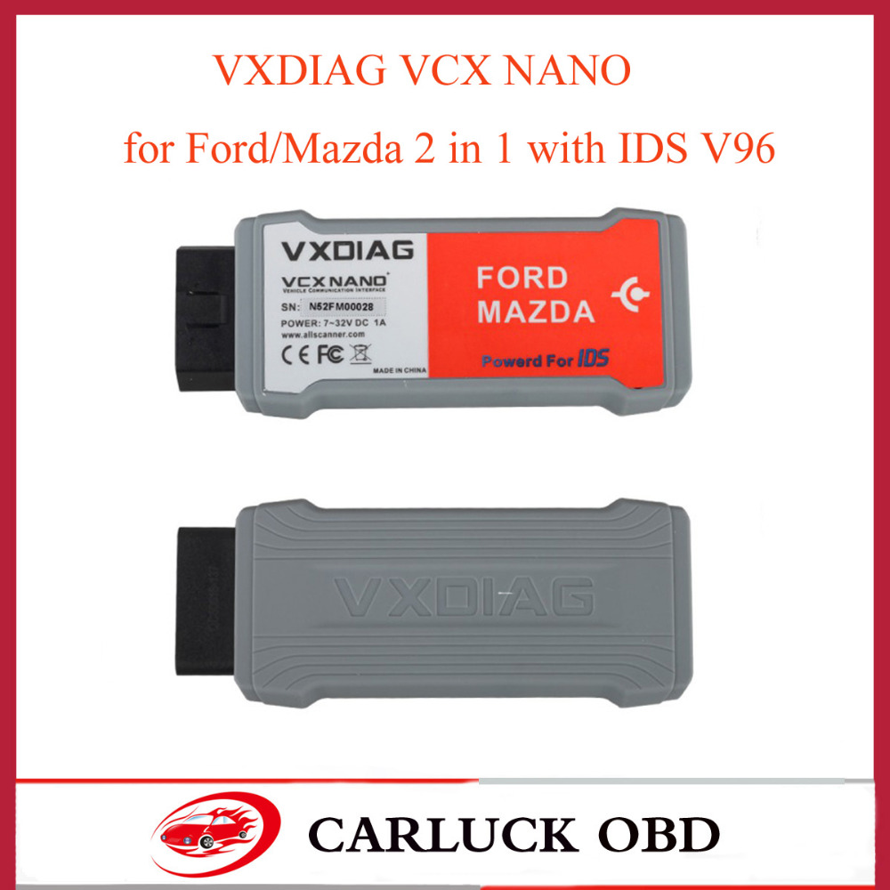  VXDIAG VCX NANO   / Mazda 2  1  IDS V96  ,  VCM II   VXDIAG VCXNANO DHL  