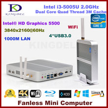 Micro pc mini computer core i3-5005U Dual Core 2.0Ghz 4GB RAM 128GB SSD 4*USB 3.0 HDMI,WIFI,nettop pc