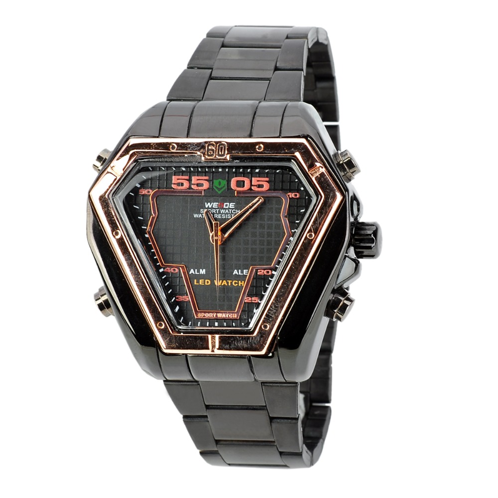 WEIDE Military Watch Illuminated LED Digital Analog Men Multi purpose