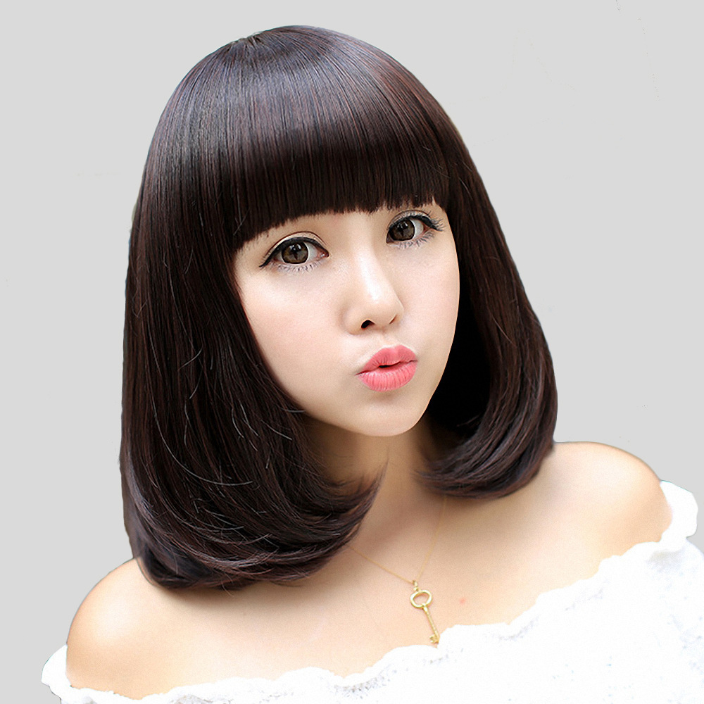 Black-Short-Bob-Wigs-Short-Bob-Hairstyles-Heat-Resistant-Cute-Black ... Black-Short-Bob-Wigs-Short-Bob-Hairstyles-Heat-Resistant-Cute-Black ...