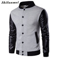 Trench Coat Men Classic Men single Breasted Trench Coat patchwork Mens Clothing Long Jackets mandarin collar