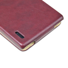 huawei p7 case 100 original leather case for huawei ascend p7 Verticl Flip Cover Mobile Phone