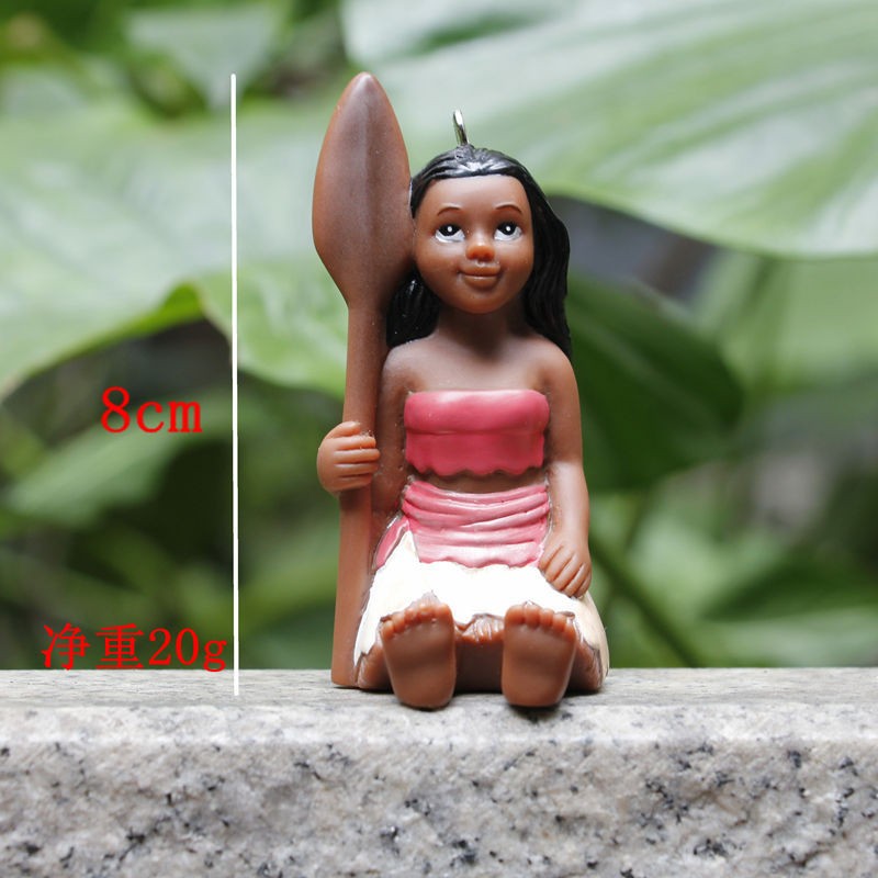 Movie Moana Princess Figuras Toys Moana Maui Pua Action Figure Model Dolls Keychain Pendant Gift for Chilren 3pcslot 7-8cm (7)