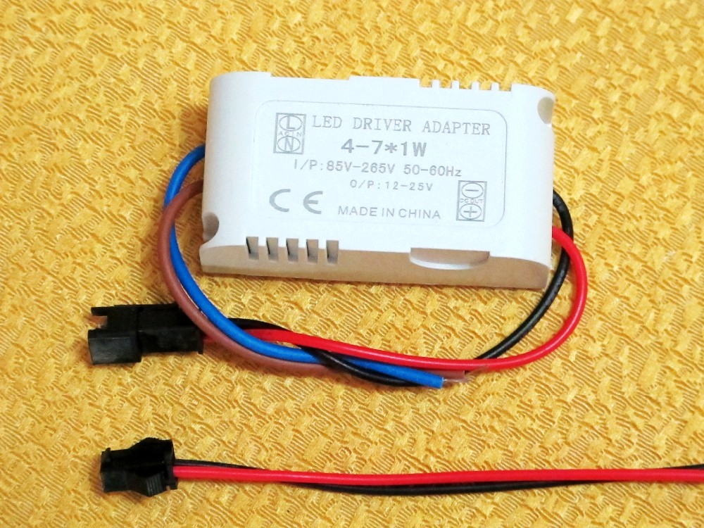 Description Picture 6 of item300mA DC 12V~25V (4-7)x 1W Isolated Led Driver 4W 5W 6W 7W Power Supply AC 110V 220V for ceiling light, spotlight
