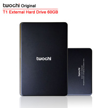 Free shipping TWOCHI T1 Original 2.5” External Hard Drive 60GB Portable HDD Storage Disk Plug and Play