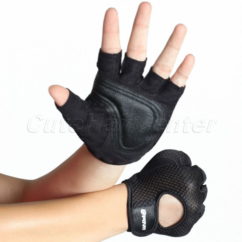 1pair Sport Exercise Slip Resistant Gloves Training Body Building Gym Weight Lifting Gloves Fitness Gloves For
