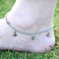 DIY 316L Stainless Steel Anklet Chain with Small Butterfly Charms Stainless Steel Ankle Bracelet Foot Jewelry
