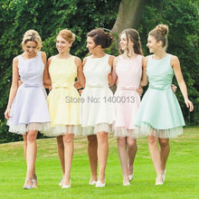 Free Shipping Affordable Off Shoulder Satin Cheap Purple Or Mint And Pink Bridesmaid Dresses With Tulle Tier Vestido