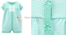 2015 new summer carters baby girl clothing 0 24M short jumpsuits romper carters baby boy menino