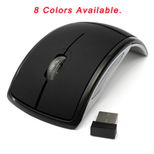 Foldable 2.4GHz Wireless Mouse mouse for the PC computer mouse Foldable Folding Arc Mouse/Mice + USB 2.0 Receiver for PC Laptop