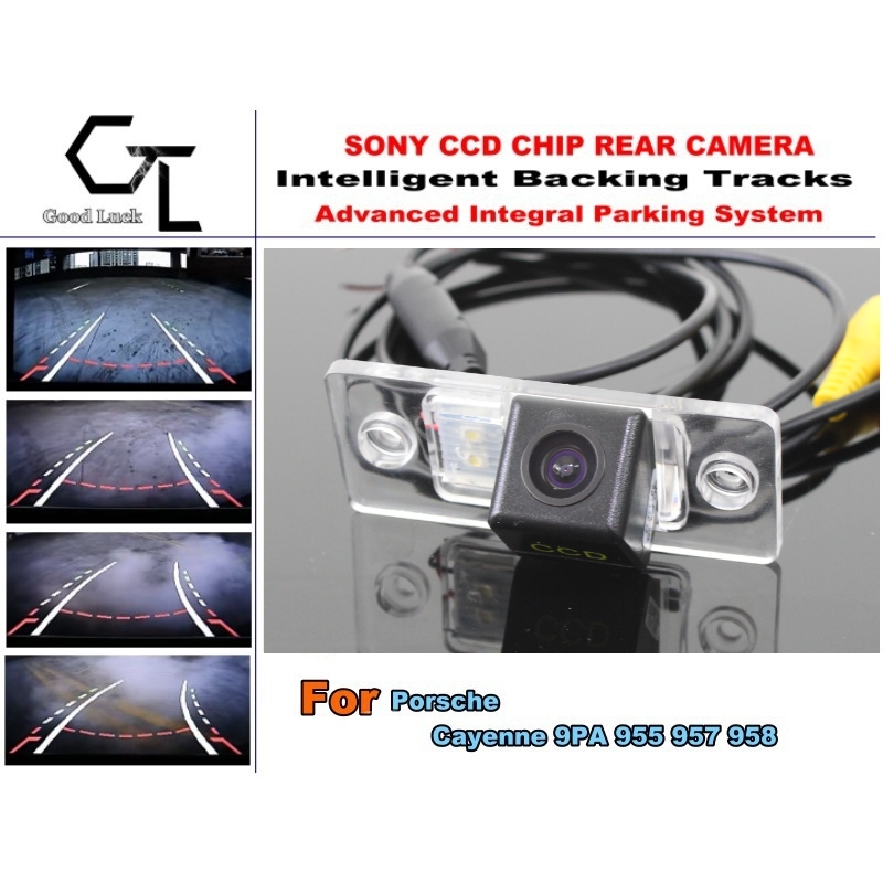 For Porsche Cayenne 9PA 955 957 958 Car Reverse Rear Camera with Parking Assistance Tracks Module