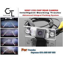 For Porsche Cayenne 9PA 955 957 958 Car Reverse Rear Camera with Parking Assistance Tracks Module / imports HD CCD Night Vision