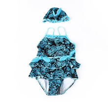 IMAKA Baby Swimsuit girls swimwear moda praia infantil Costume Tankini Swimwear Bathing Hat Cap For Girls