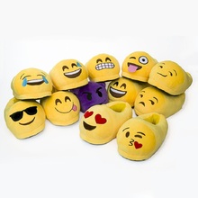 Emoji Slippers Cartoon Plush Slipper Home With The Full Expression Women Slippers Winter House Shoes