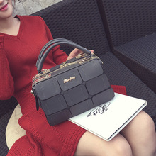 2016 new casual Vintage Women Handbag gray Winter min PU Leather Women’s handbag Fashion Large Messager Bags Tote Clutch lay bag