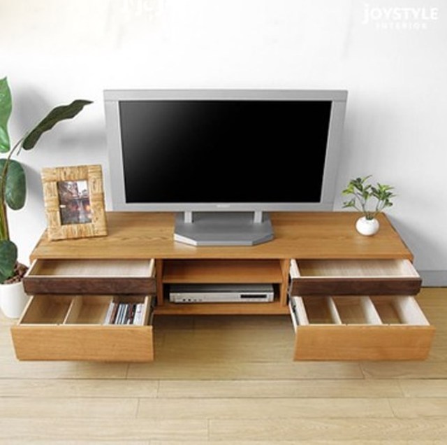Stile giapponese combinazione mobile tv in legno massello salotto ...