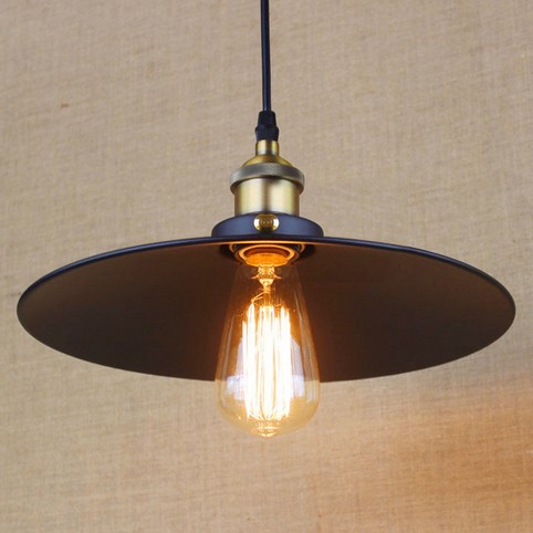 Фотография American Loft Iron Art Pendant Light Simple Industrial Vintage Lighting For Living Dining Room Hanging Lamp Lamparas Colgantes