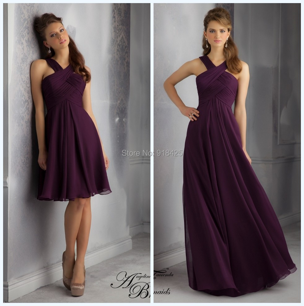 dark violet bridesmaid dresses