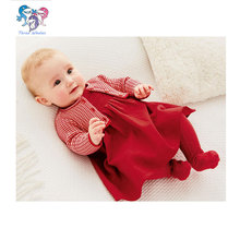 Newborn Girl Clothes Cotton Red Dress And Knit Sweater Birthday Outfits Baby Gift Infant Clothing Birthday Tutu Dress Sets