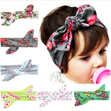 DIY Free Size Baby Flower Headband Toddler Soft Girl Kids Cross Hairband Turban Knitte Knot Headwear Hair Accessories w–205