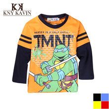 Multicolors Colors 3 8 Year Boys Ninja Turtles T shirt Children Spring And Summer Cotton Long