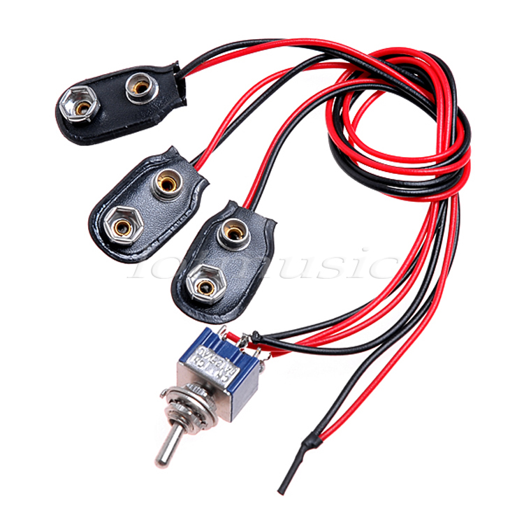 2Sets 18Volt Mod Guitar Harness for EMG Pickup w/Mini switch 9V/18V|for