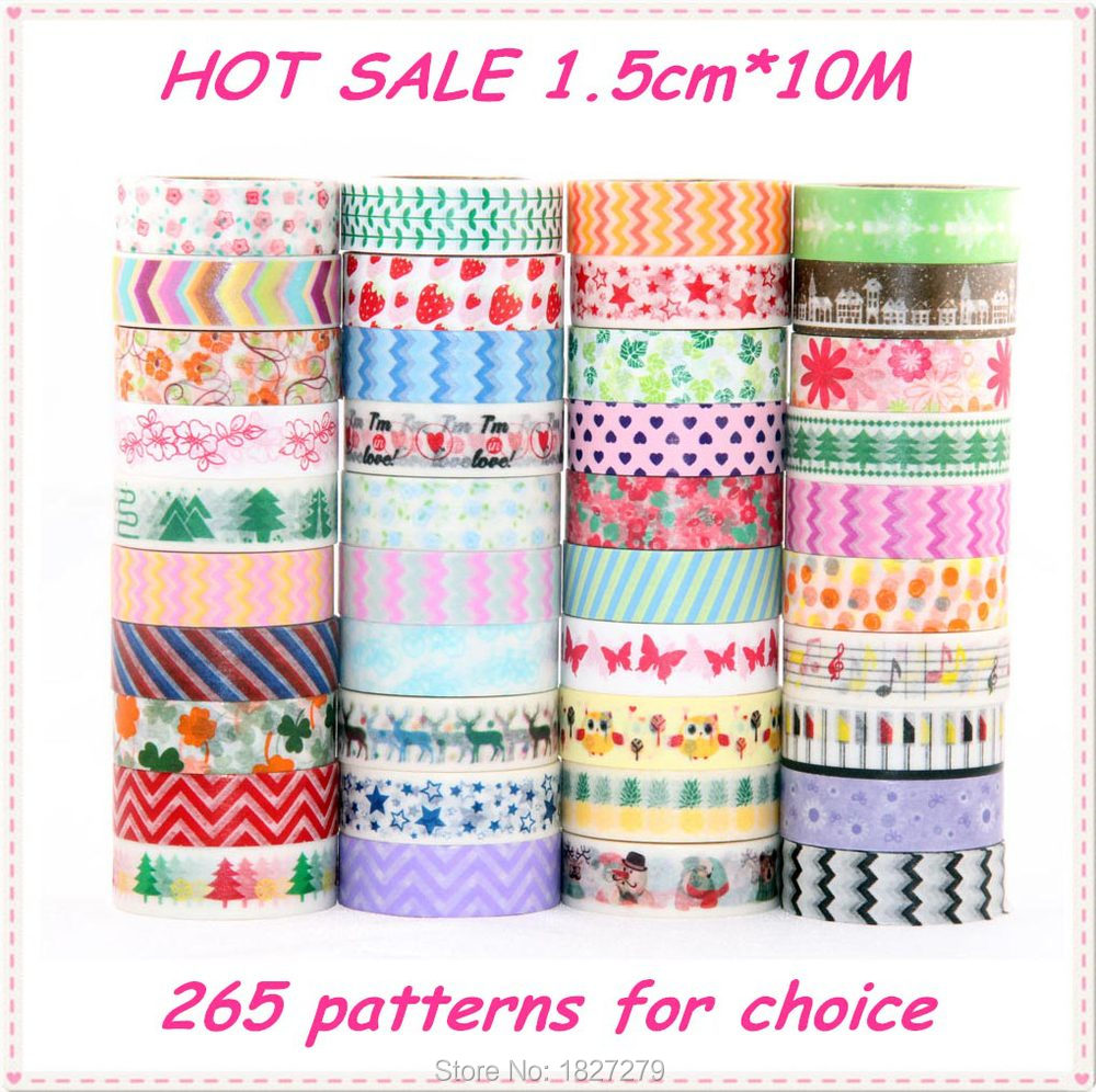 276 Patterns TOP Best Selling Decorative Adhesive Paper Tape and flower masking Washi Tape