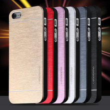 4s Hot Luxury Aluminum Metal Brush Case for iphone 4 4S Phone Accessories Hard Back Cover