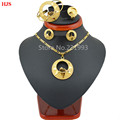 New arrival Eritrean map jewelry sets 18k Gold plated Five pcs sets for Ethiopian Eritrean best