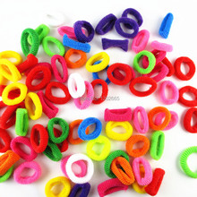 80pcs bag Colorful Child Kids Hair Holders 2014 New Fashion Cute Rubber Bands Hair Elastics Accessories